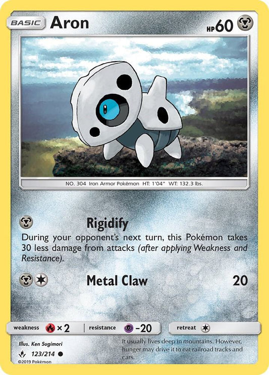Pokemon Aron 123/214 Unbroken Bonds