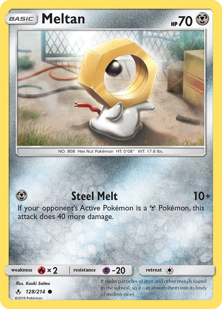 Pokemon Meltan 128/214 Unbroken Bonds