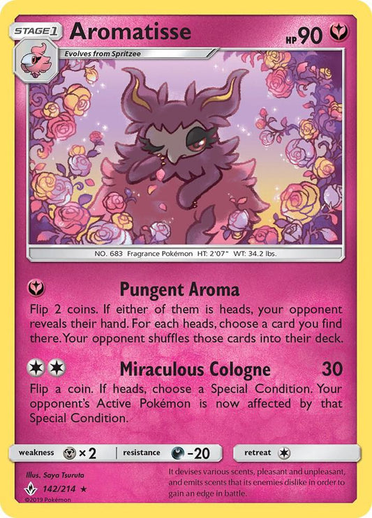 Pokemon Aromatisse 142/214 Unbroken Bonds