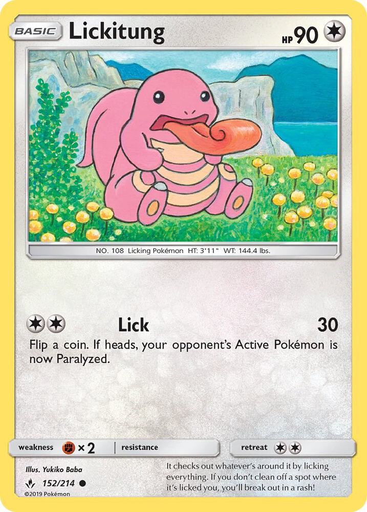 Pokemon Lickitung 152/214 Unbroken Bonds