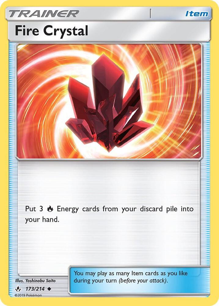 Pokemon Fire Crystal 173/214 Unbroken Bonds