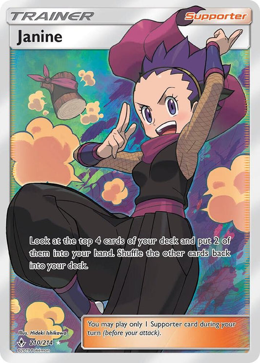 Pokemon Janine 210/214 Unbroken Bonds