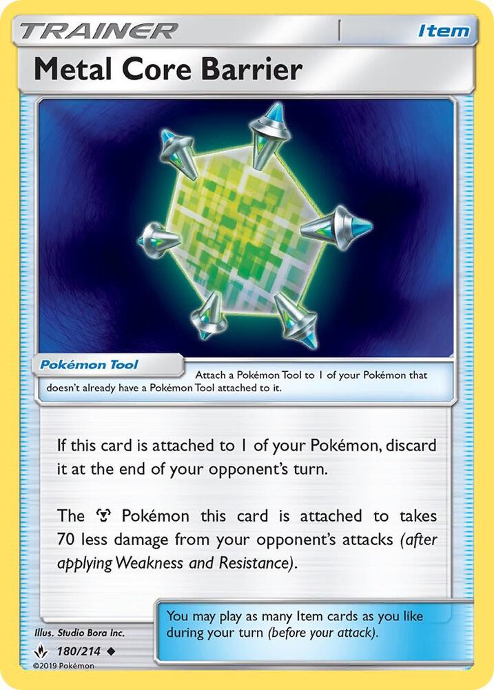 Pokemon Metal Core Barrier 180/214 Unbroken Bonds
