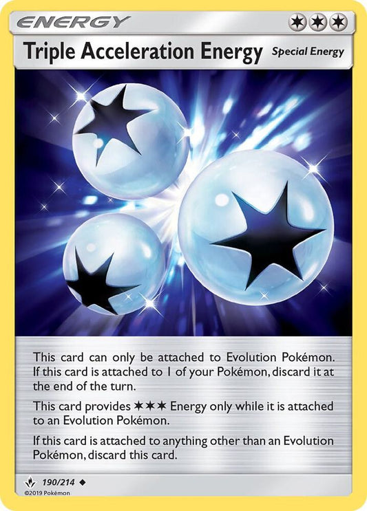 Pokemon Triple Acceleration Energy 190/214 Unbroken Bonds