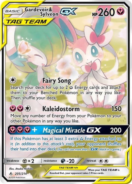 Pokemon Gardevoir & Sylveon GX 205/214 Unbroken Bonds