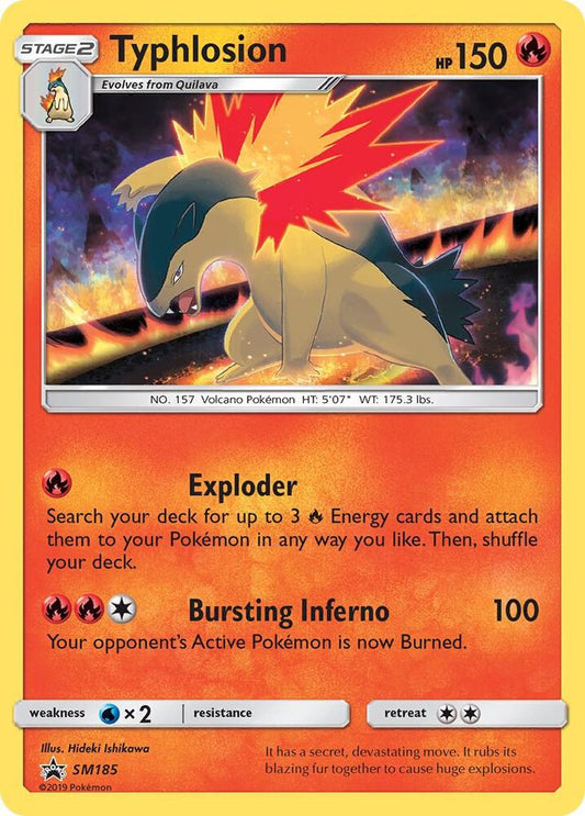Pokemon Typhlosion SM185 SM Black Star Promos