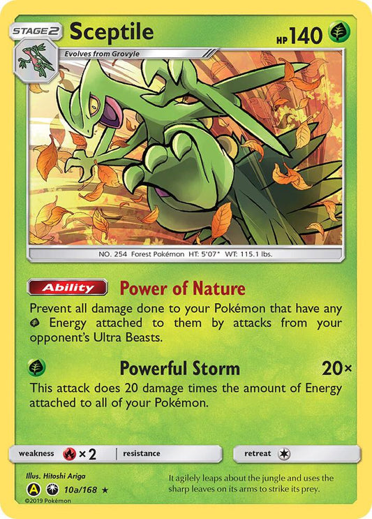 Pokemon Sceptile 10a/168 Yellow A Alternate Art