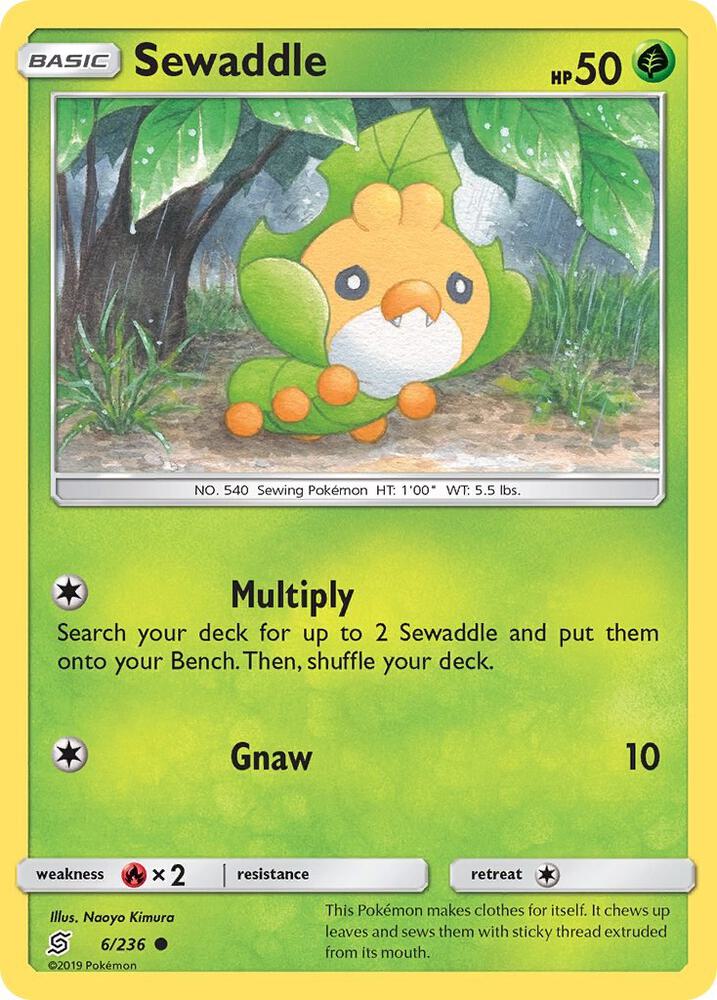 Pokemon Sewaddle 6/236 Unified Minds