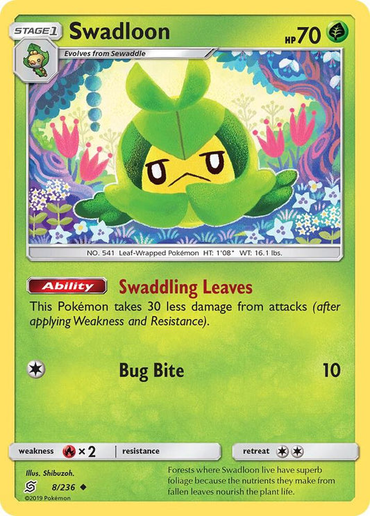 Pokemon Swadloon 8/236 Unified Minds