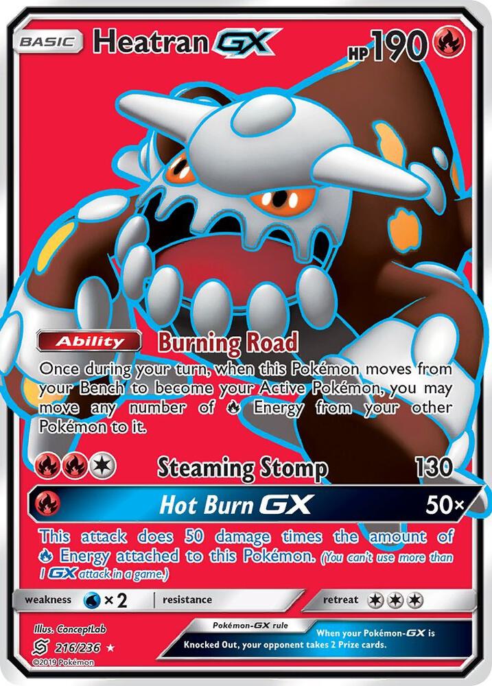 Pokemon Heatran GX 216/236 Unified Minds