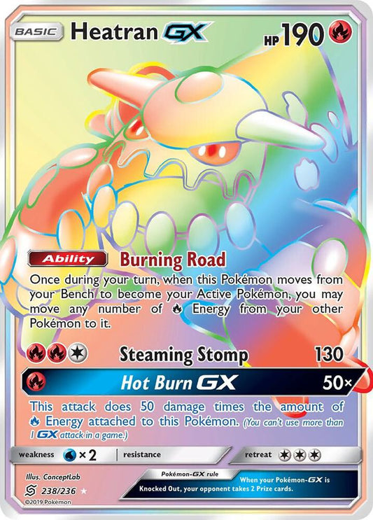 Pokemon Heatran GX 238/236 Unified Minds