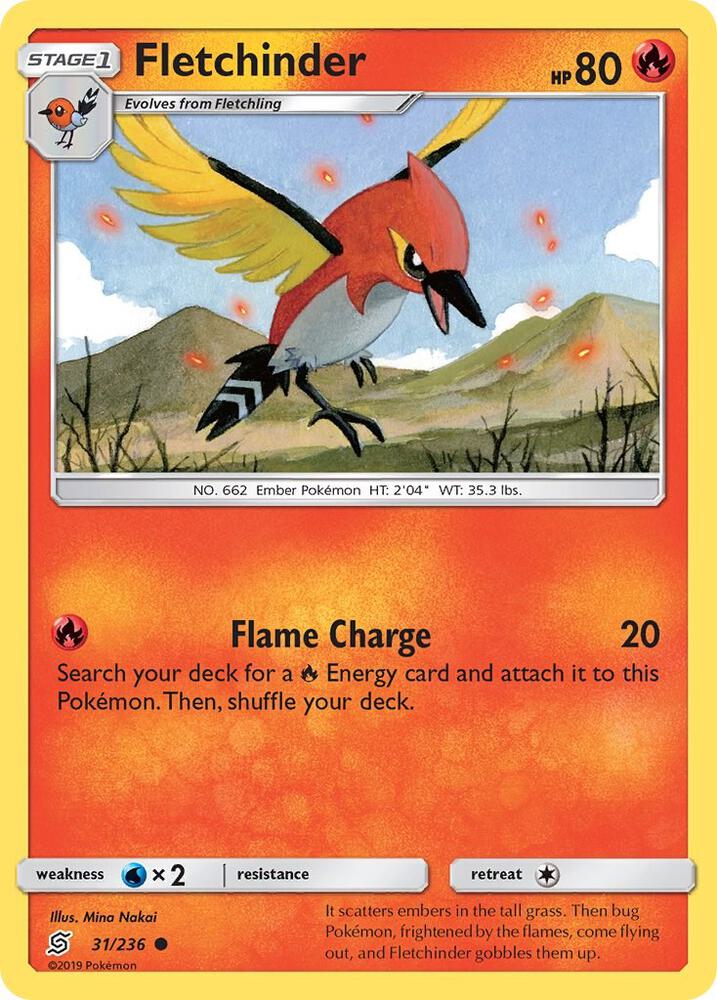 Pokemon Fletchinder 31/236 Unified Minds