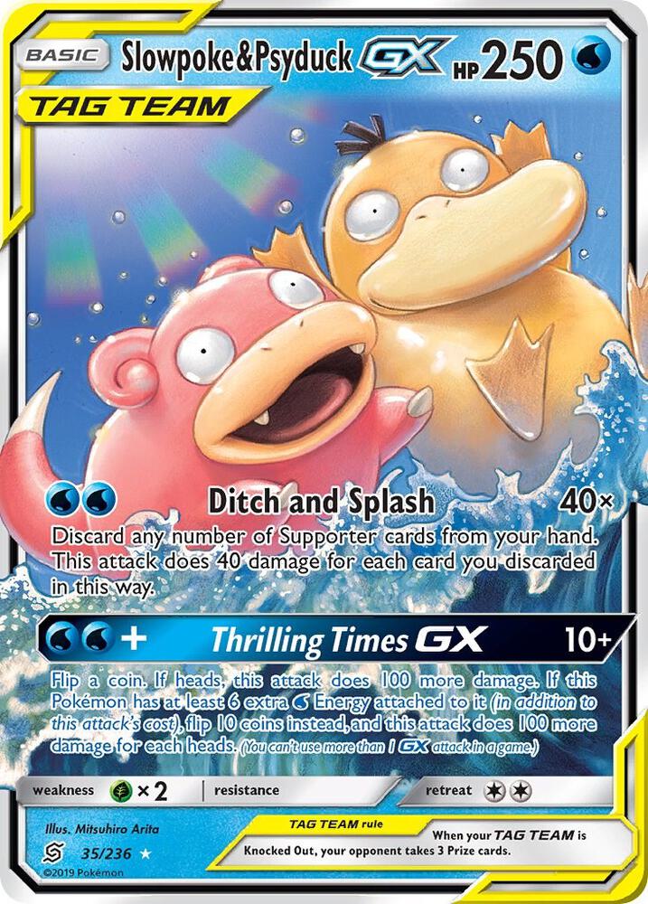 Pokemon Slowpoke & Psyduck GX 35/236 Unified Minds