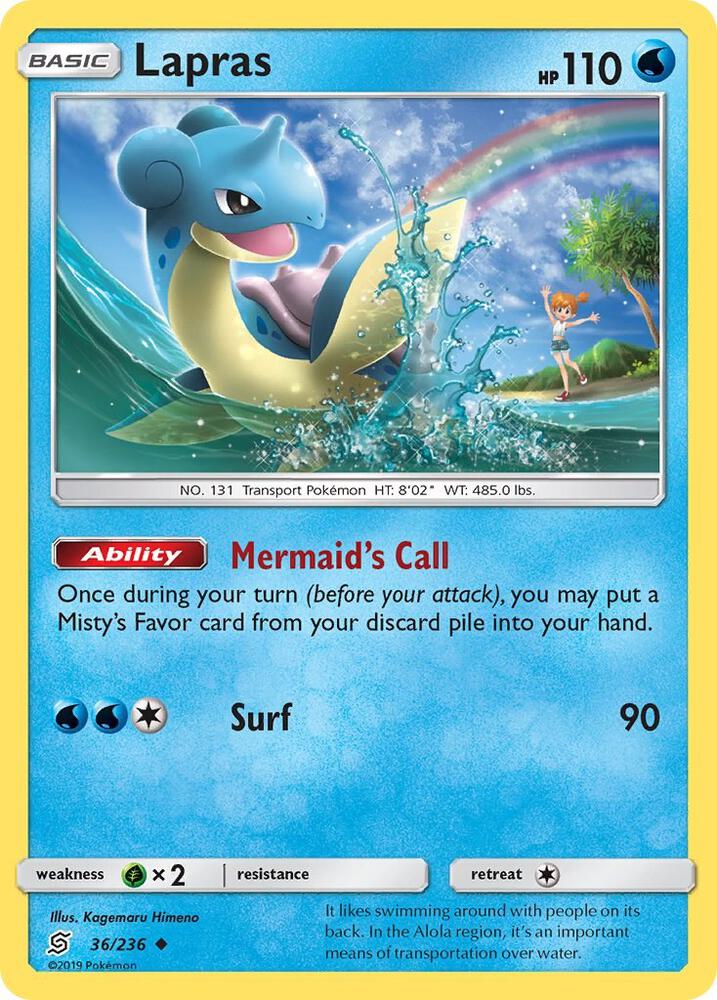 Pokemon Lapras 36/236 Unified Minds