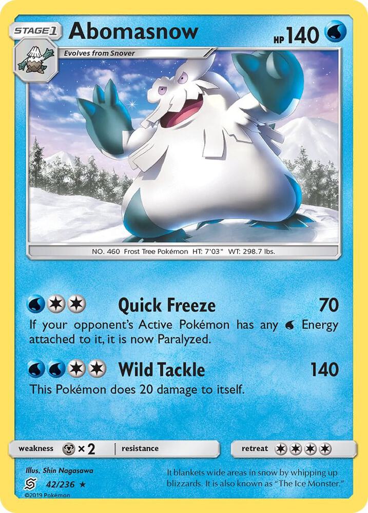 Pokemon Abomasnow 42/236 Unified Minds