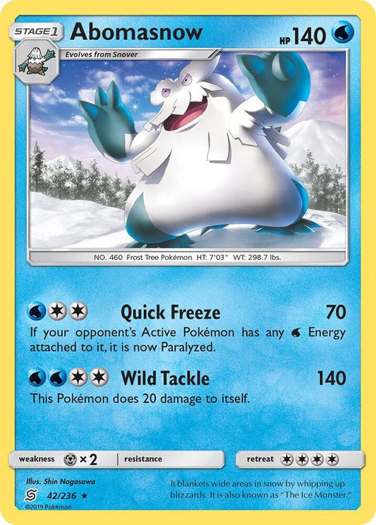 Pokemon Abomasnow 42/236 Unified Minds