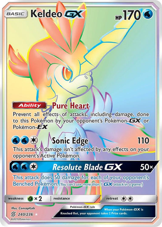 Pokemon Keldeo GX 240/236 Unified Minds