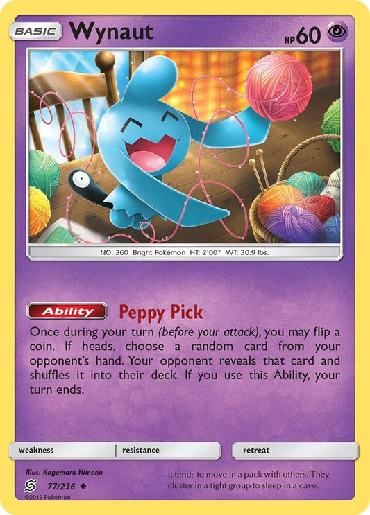 Pokemon Wynaut 77/236 Unified Minds