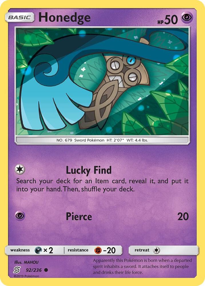 Pokemon Honedge 92/236 Unified Minds
