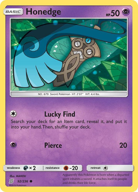 Pokemon Honedge 92/236 Unified Minds
