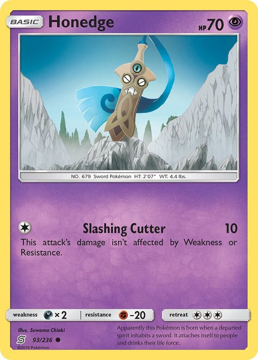Pokemon Honedge 93/236 Unified Minds