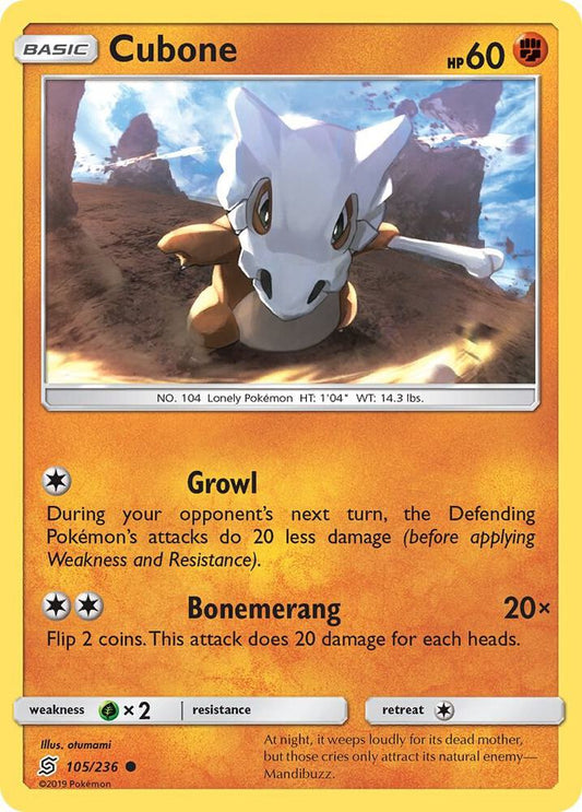 Pokemon Cubone 105/236 Unified Minds
