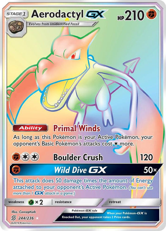 Pokemon Aerodactyl GX 244/236 Unified Minds