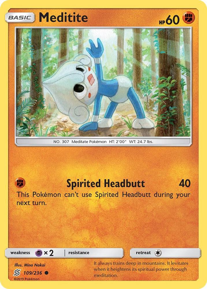 Pokemon Meditite 109/236 Unified Minds