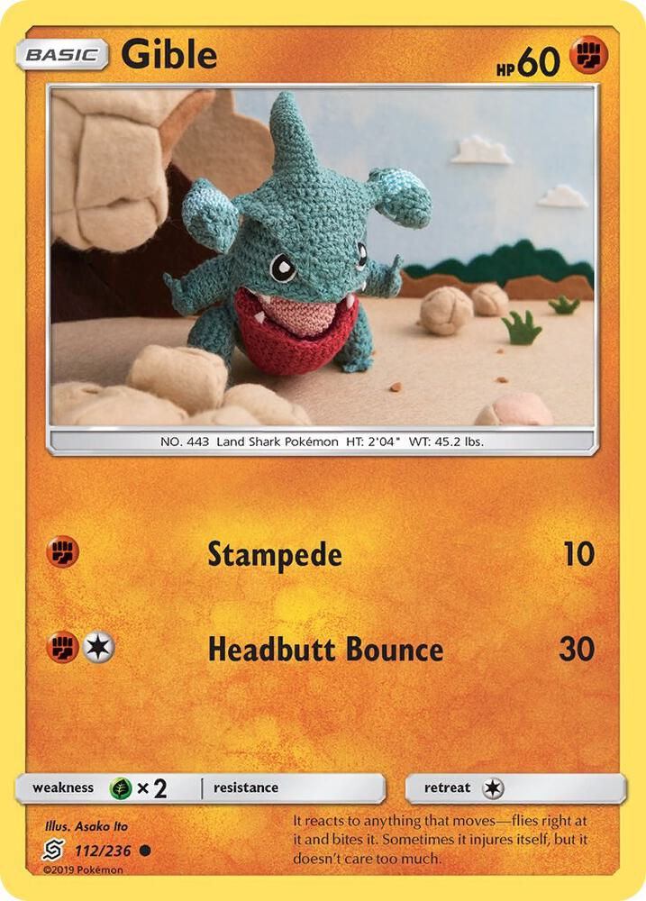 Pokemon Gible 112/236 Unified Minds