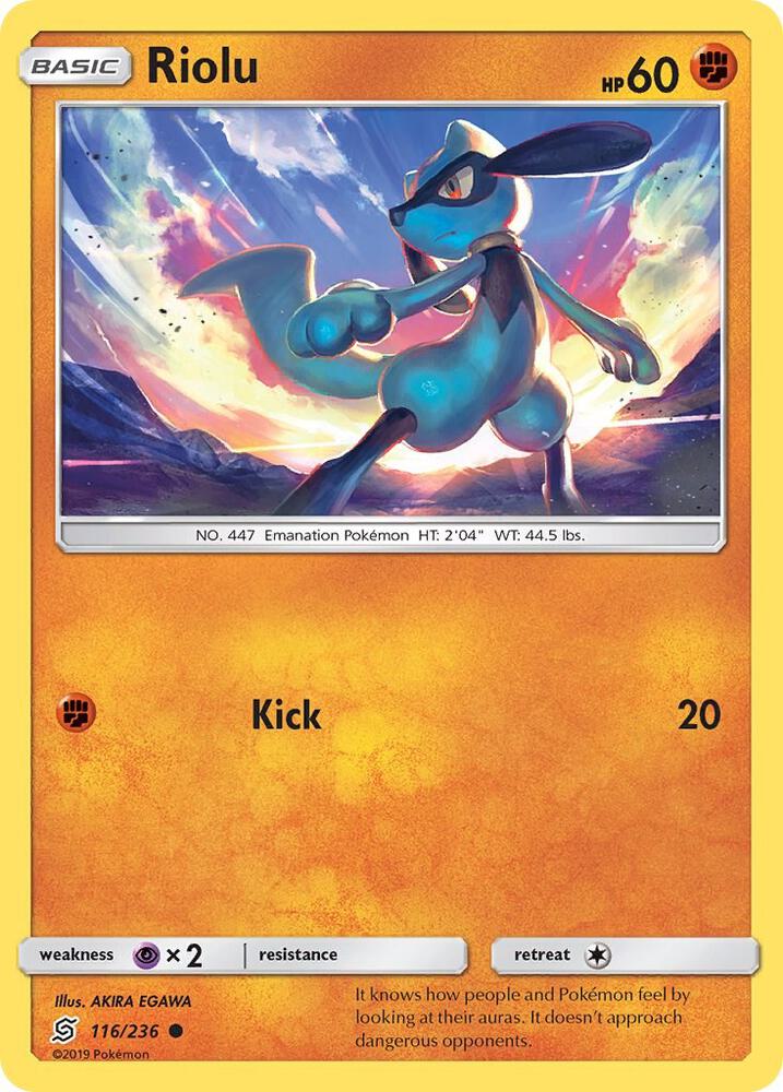 Pokemon Riolu 116/236 Unified Minds