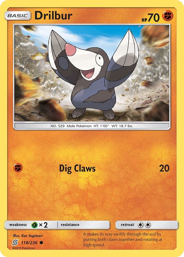Pokemon Drilbur 118/236 Unified Minds