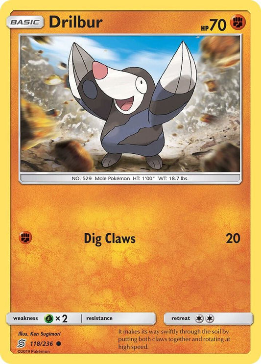 Pokemon Drilbur 118/236 Unified Minds