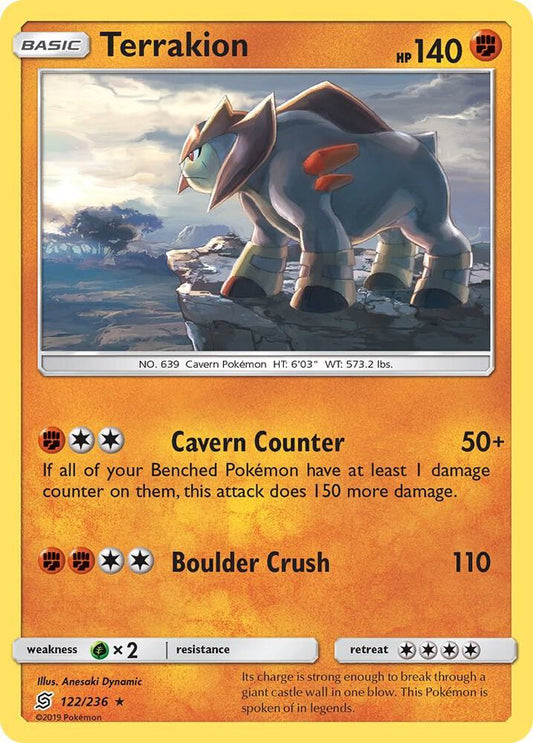Pokemon Terrakion 122/236 Unified Minds