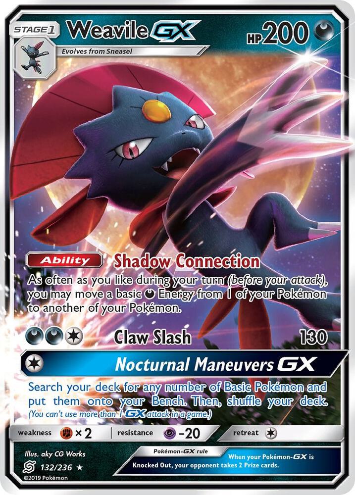 Pokemon Weavile GX 132/236 Unified Minds