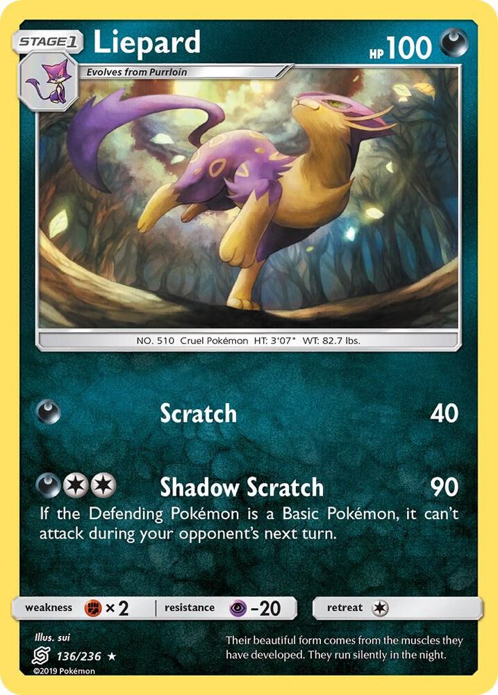 Pokemon Liepard 136/236 Unified Minds