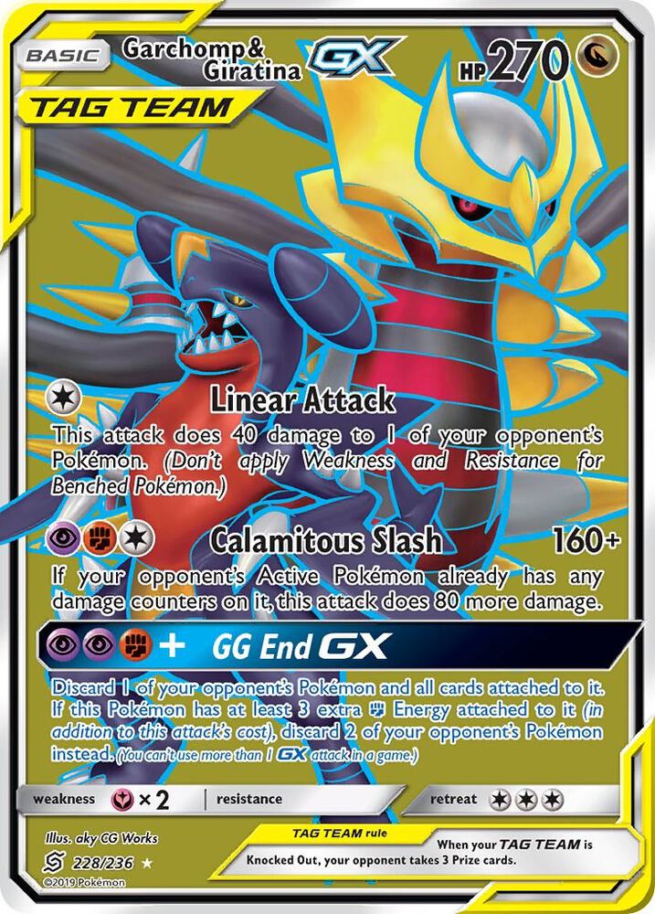 Pokemon Garchomp & Giratina GX 228/236 Unified Minds