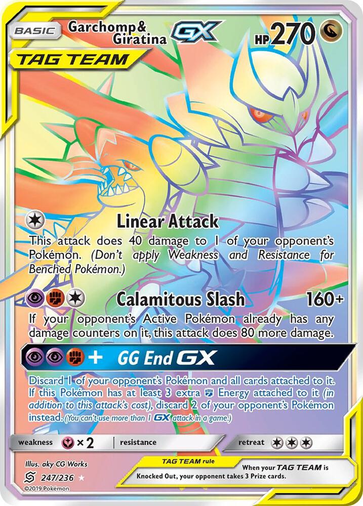 Pokemon Garchomp & Giratina GX 247/236 Unified Minds