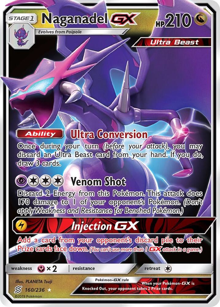 Pokemon Naganadel GX 160/236 Unified Minds