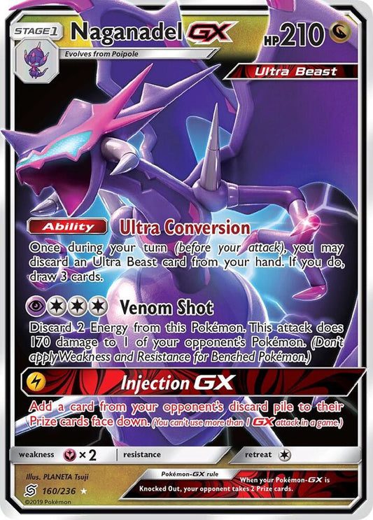 Pokemon Naganadel GX 160/236 Unified Minds