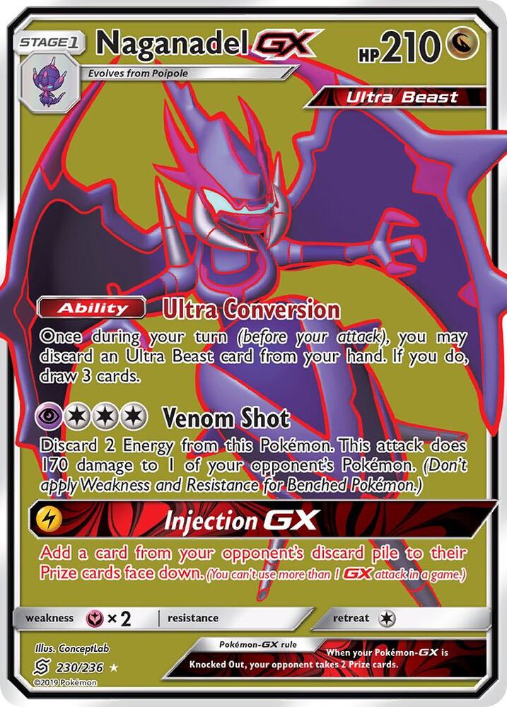 Pokemon Naganadel GX 230/236 Unified Minds