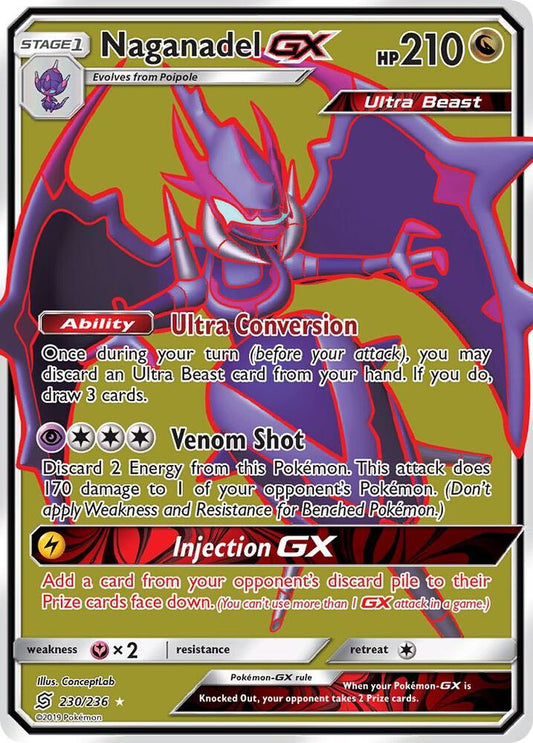 Pokemon Naganadel GX 230/236 Unified Minds