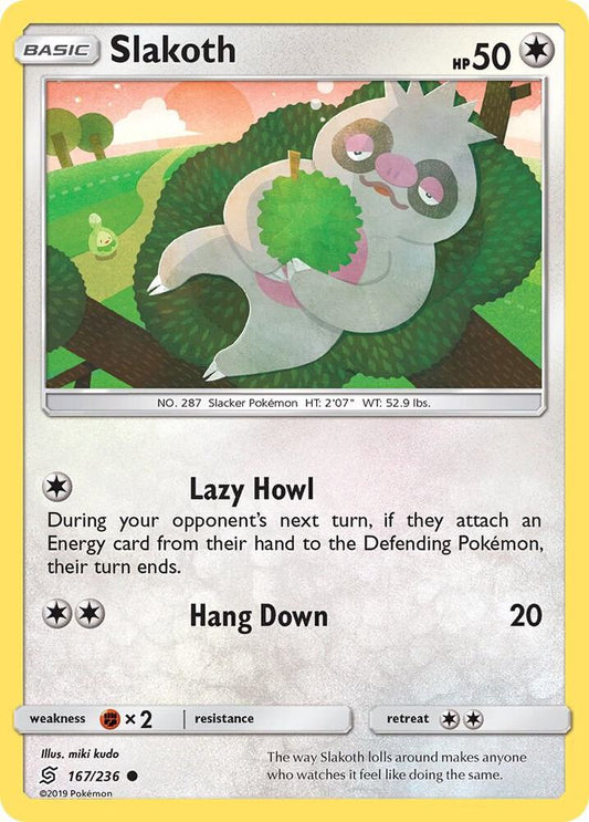 Pokemon Slakoth 167/236 Unified Minds