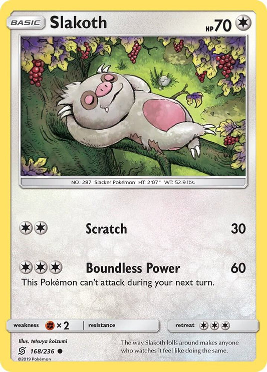 Pokemon Slakoth 168/236 Unified Minds