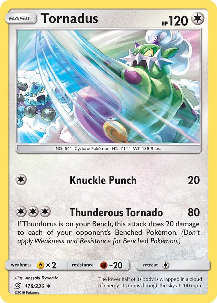 Pokemon Tornadus 178/236 Unified Minds