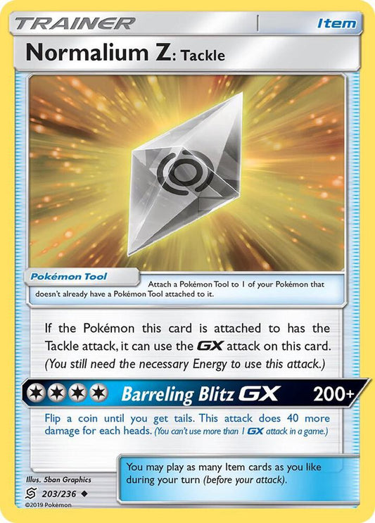 Pokemon Normalium Z: Tackle 203/236 Unified Minds