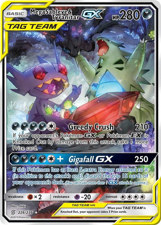 Pokemon Mega Sableye & Tyranitar GX 226/236 Unified Minds