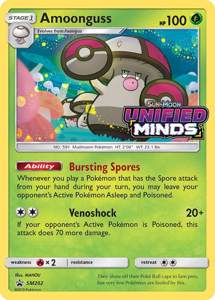Pokemon Amoonguss SM202 SM Black Star Promos