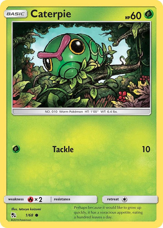 Pokemon Caterpie 1/68 Hidden Fates