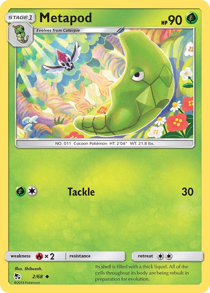 Pokemon Metapod 2/68 Hidden Fates
