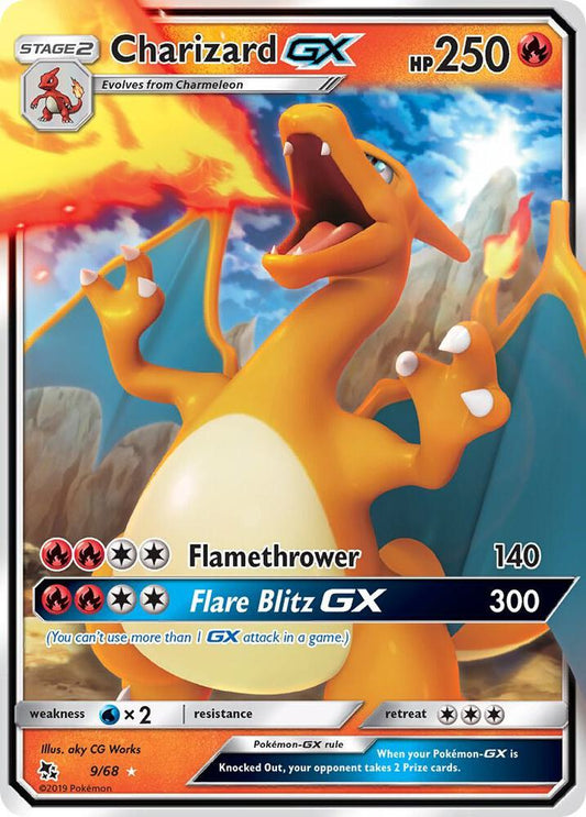 Pokemon Charizard GX 9/68 Hidden Fates